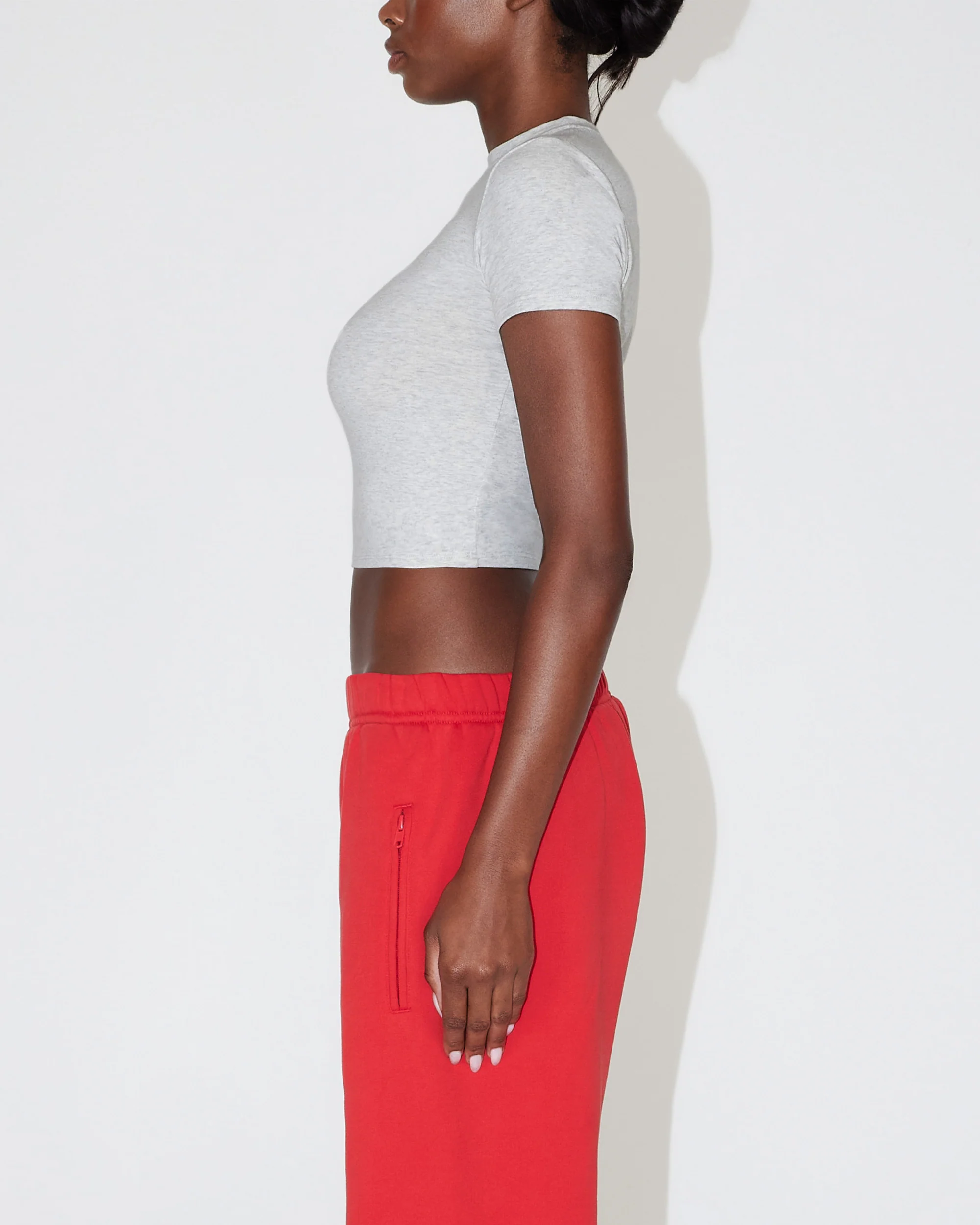 Classic Baby Tee | Light Heather Grey - Image 4