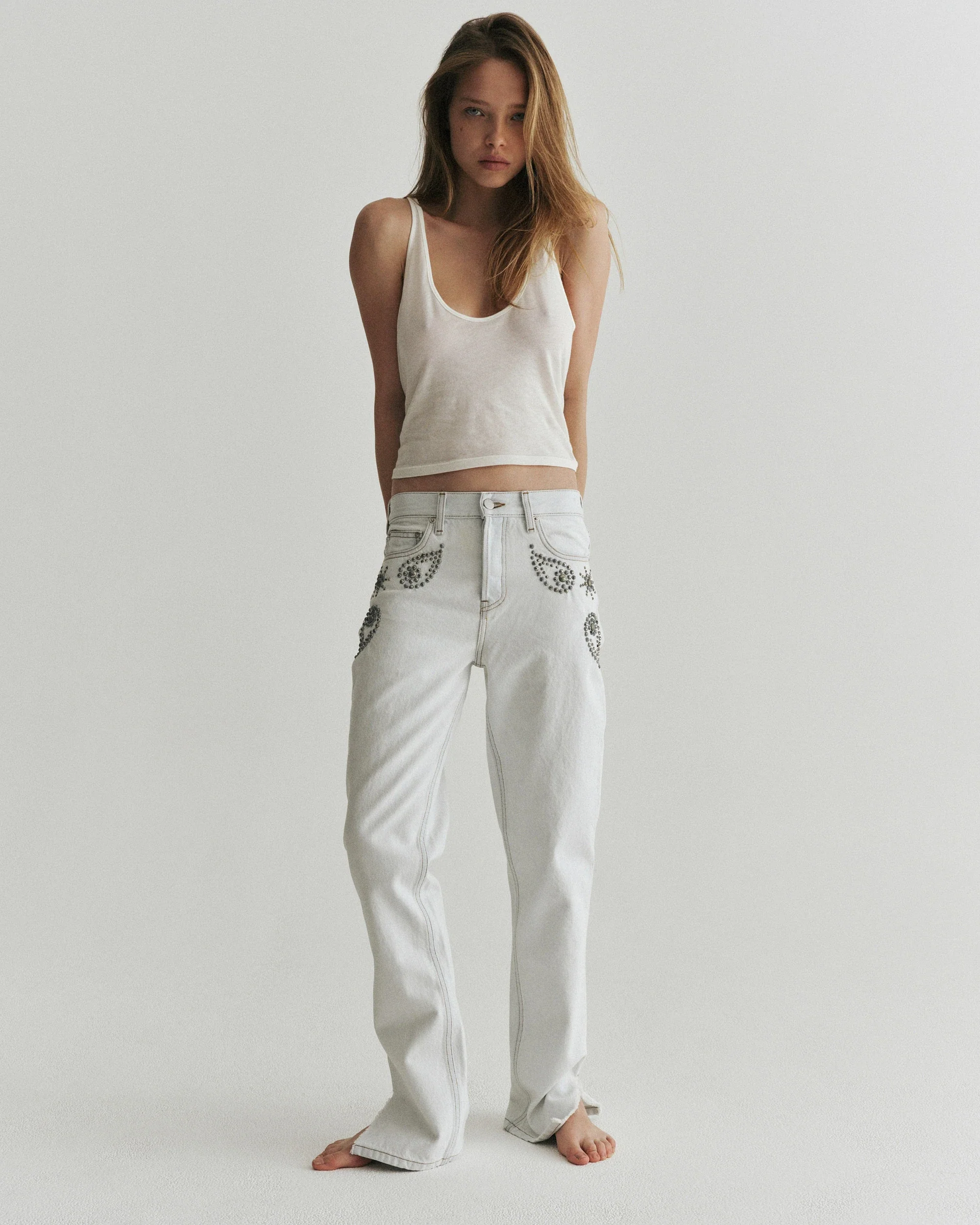 Feather Scoop Tank | Cloud - Image 3