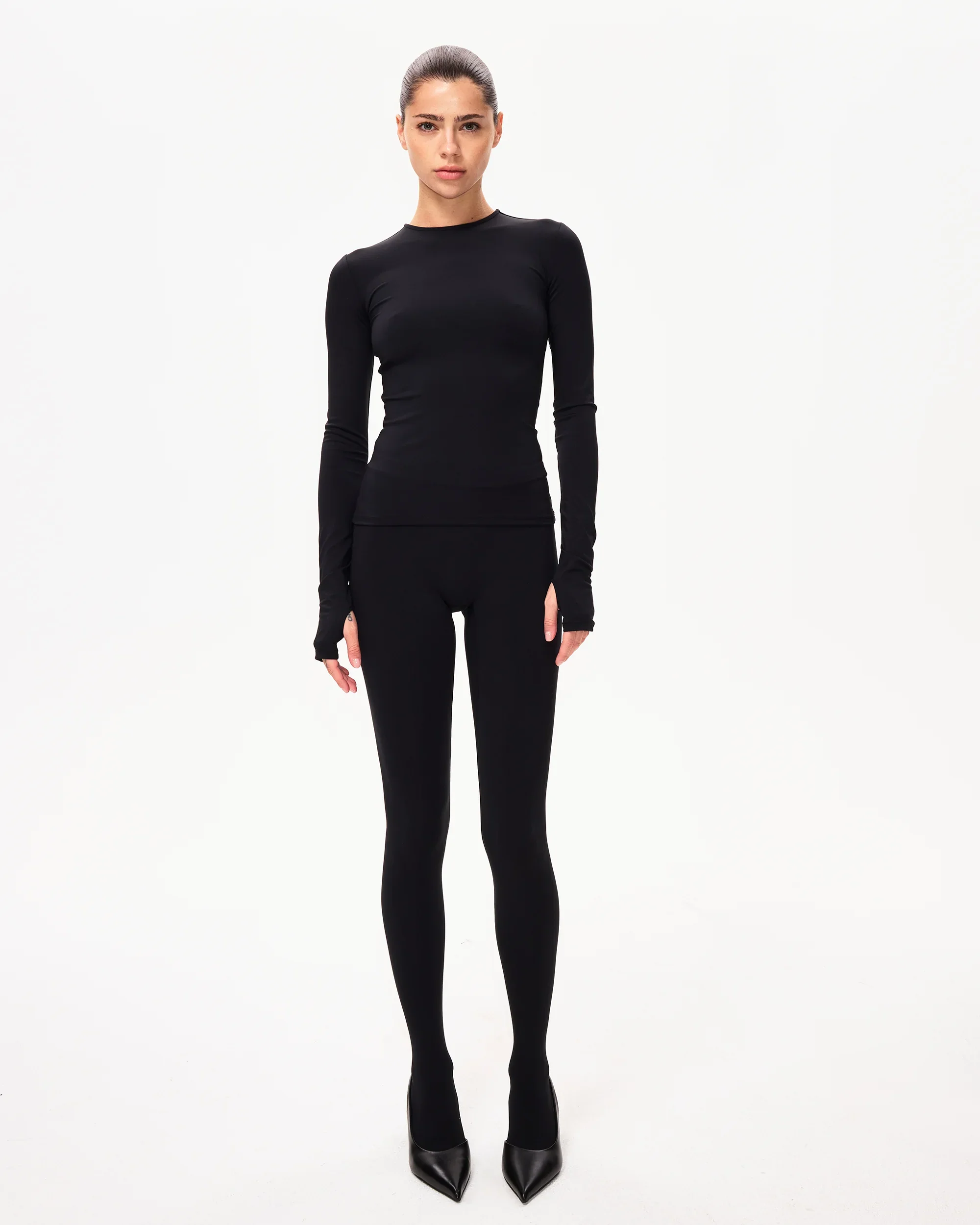 Footed Legging | Black - Image 3