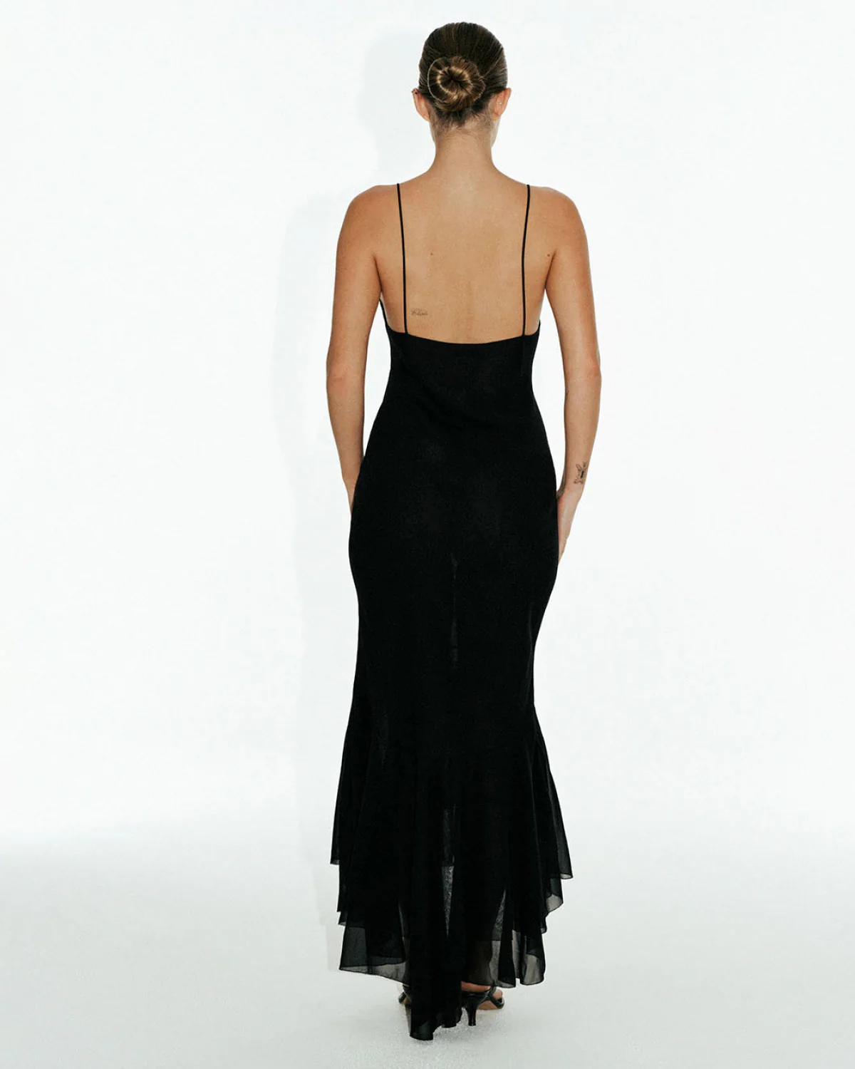 July Silk Gown | Black - Image 3