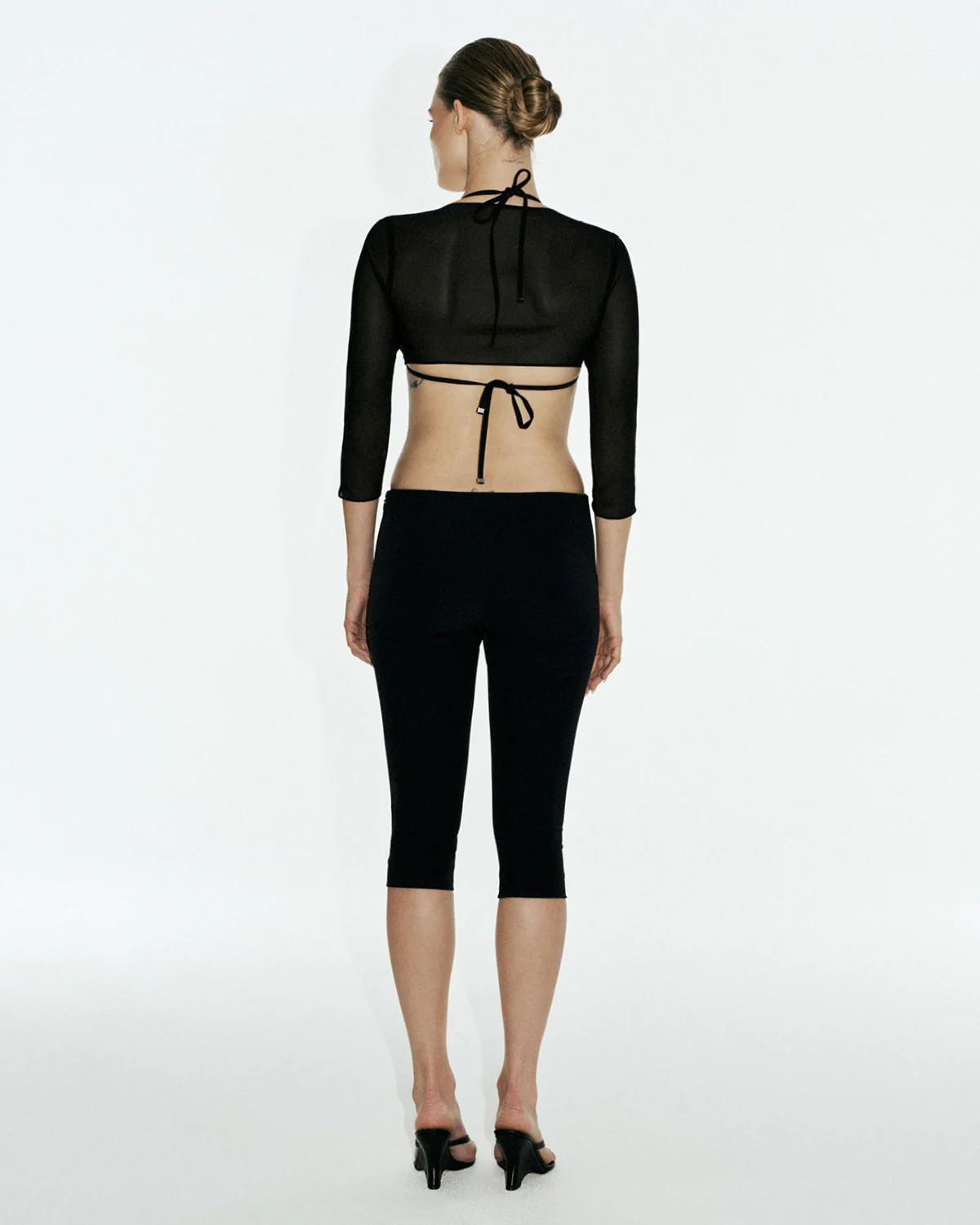 June Silk Tie Top | Black - Image 5