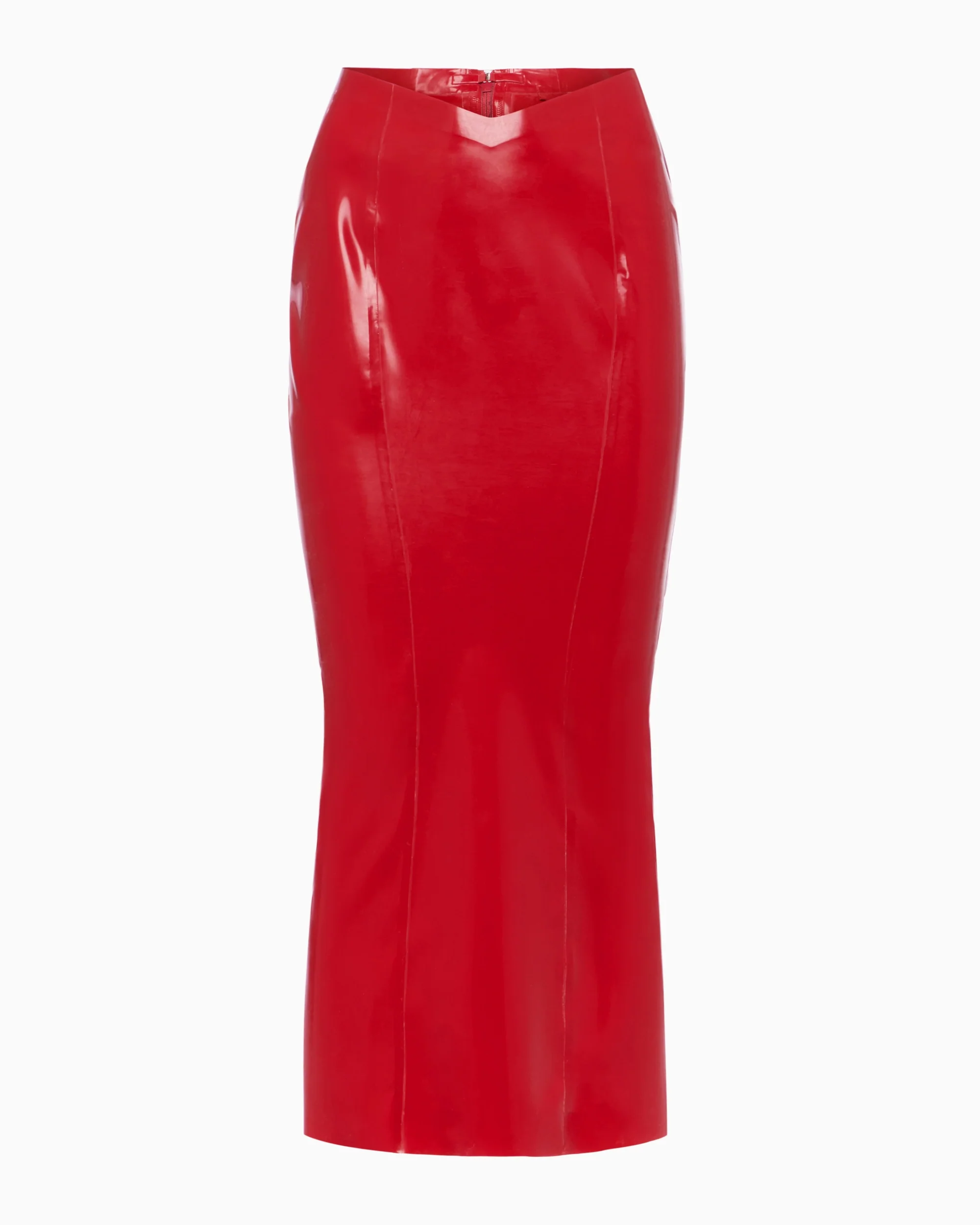 Latex Maxi Skirt | Rouge - Image 3