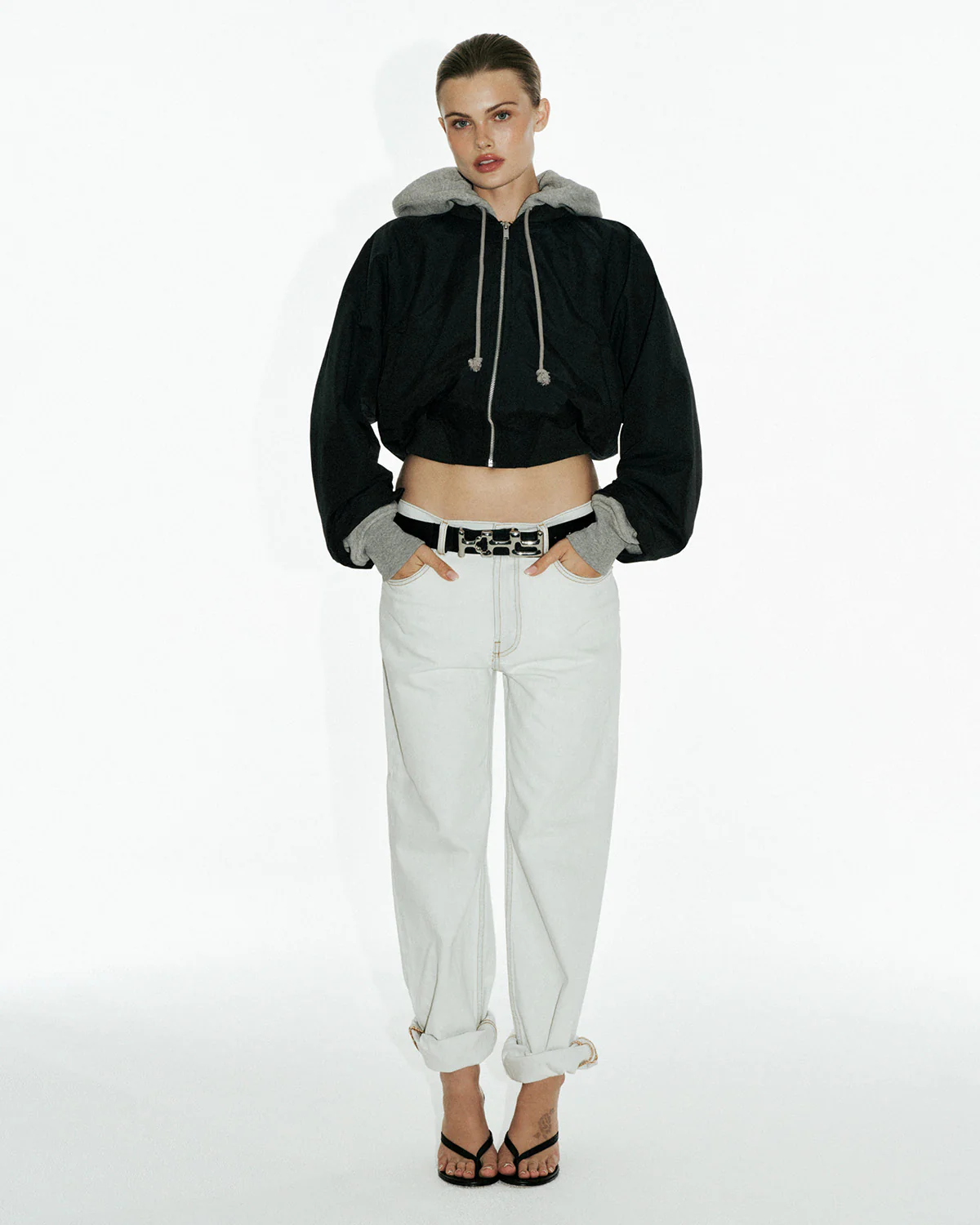 Laurel Bomber | Washed Black - Image 3