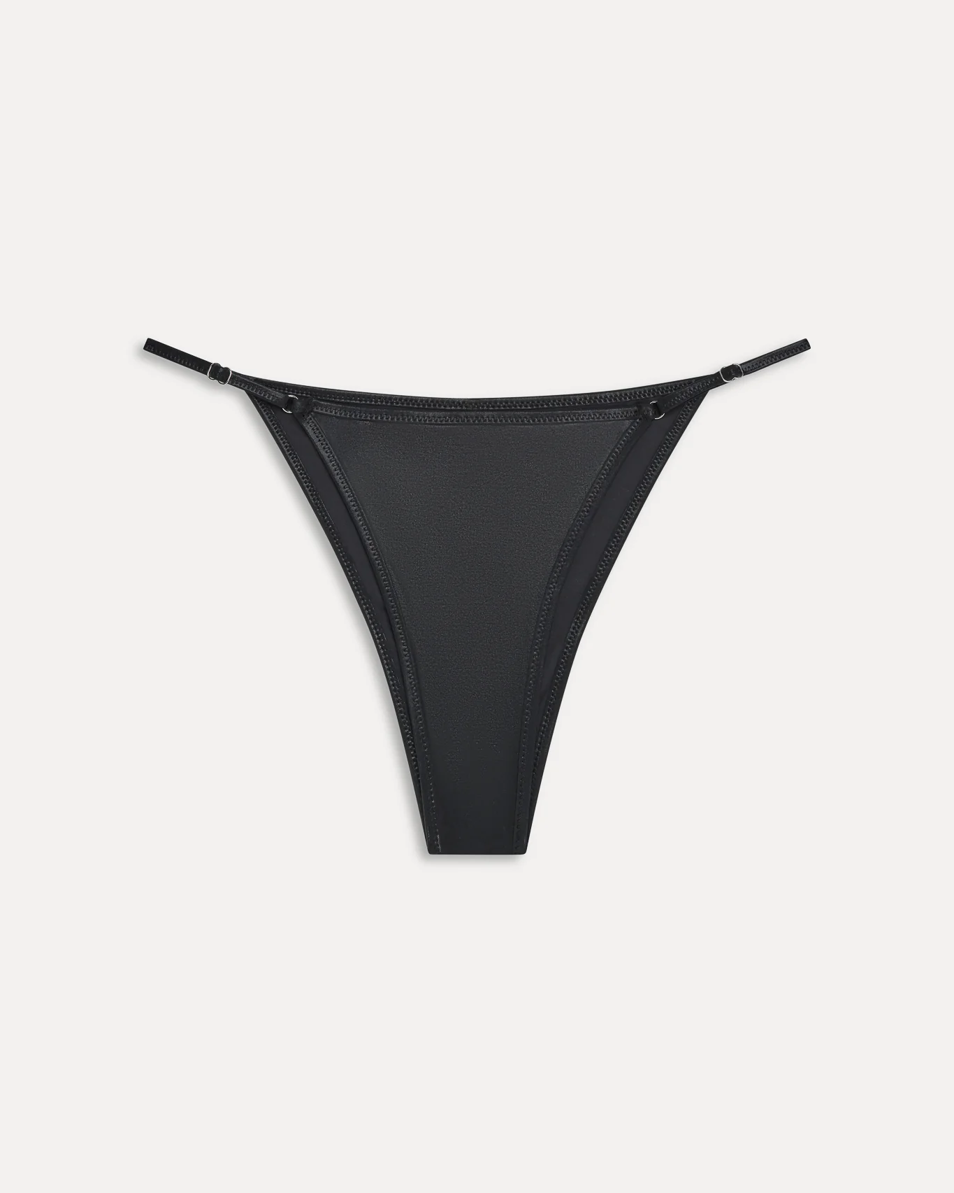 Luna Metallic Bikini Bottom | Black Chrome - Image 8