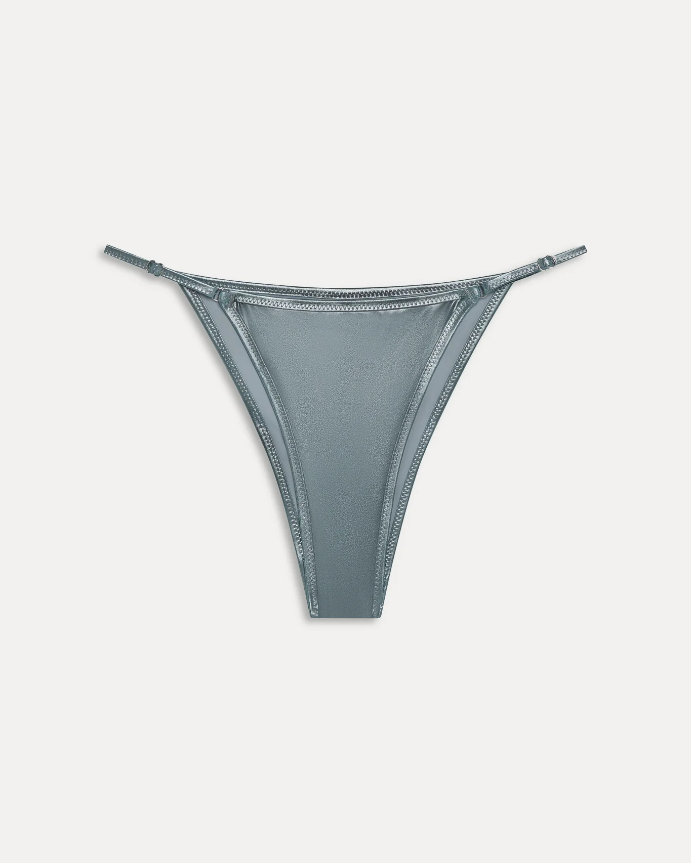 Luna Metallic Bikini Bottom | Chrome - Image 5