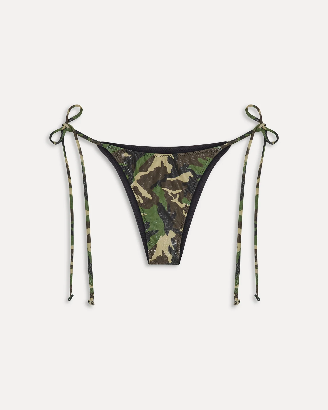 Mackenzie Foil String Bikini Bottom | Camo Print - Image 5