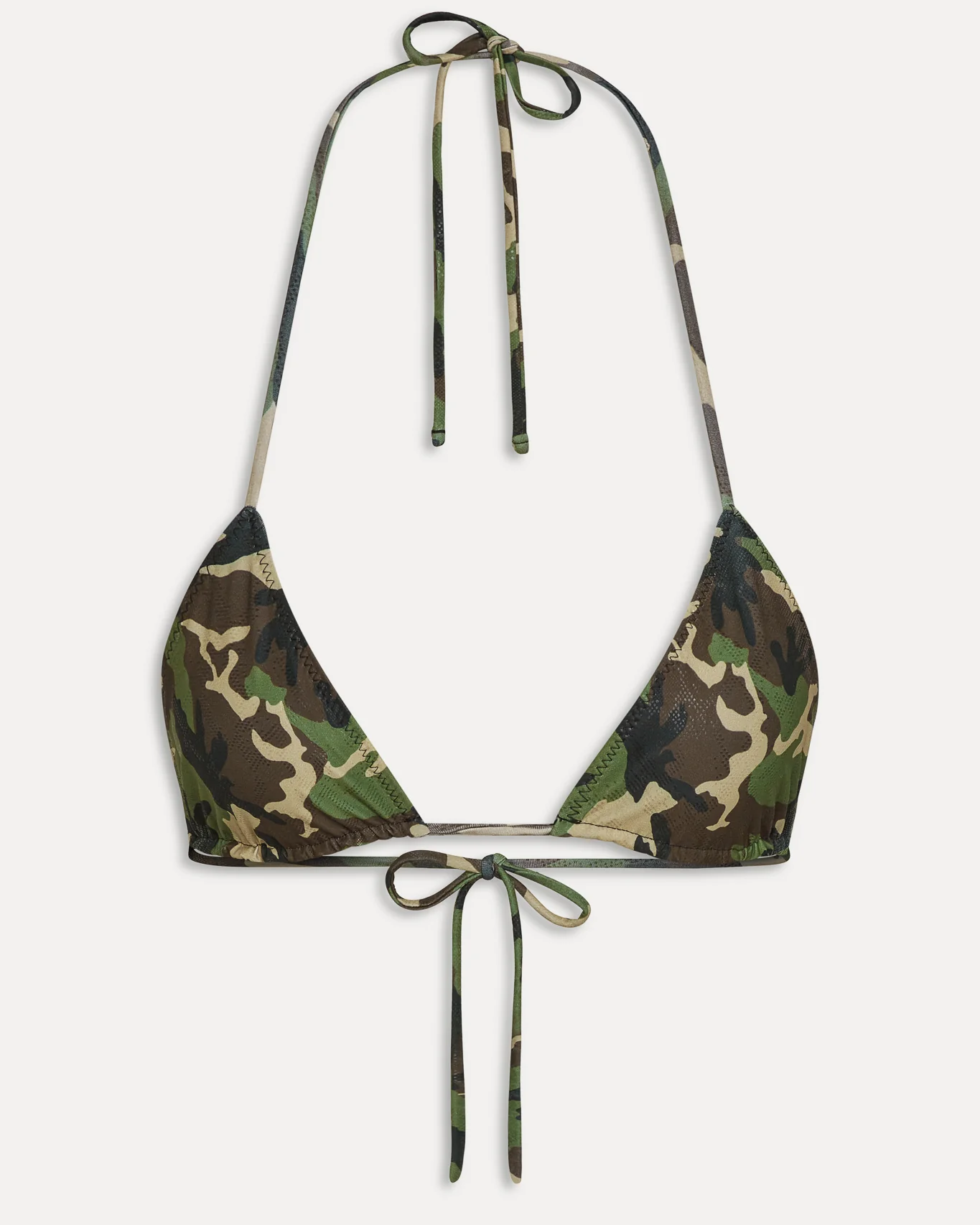 Nick Foil Triangle Bikini Top | Camo Print - Image 6