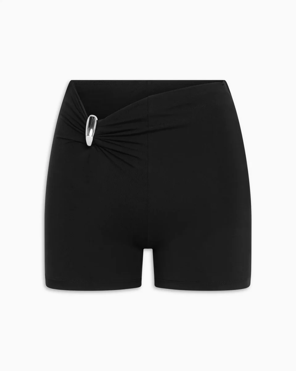 Pierced Mini Short | Black - Image 2