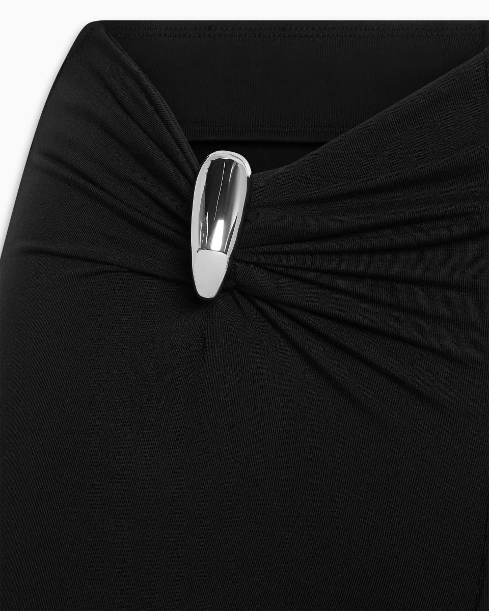 Pierced Mini Short | Black - Image 3