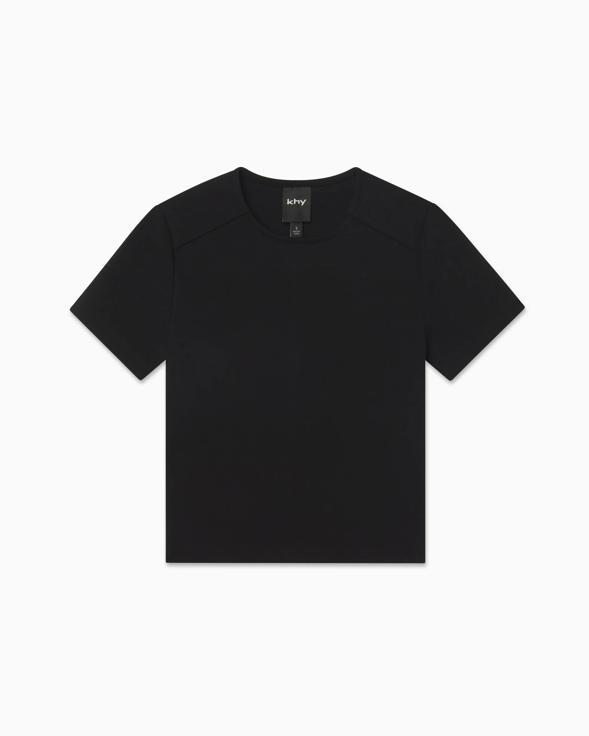 Seamed Baby Tee | Black - Image 2