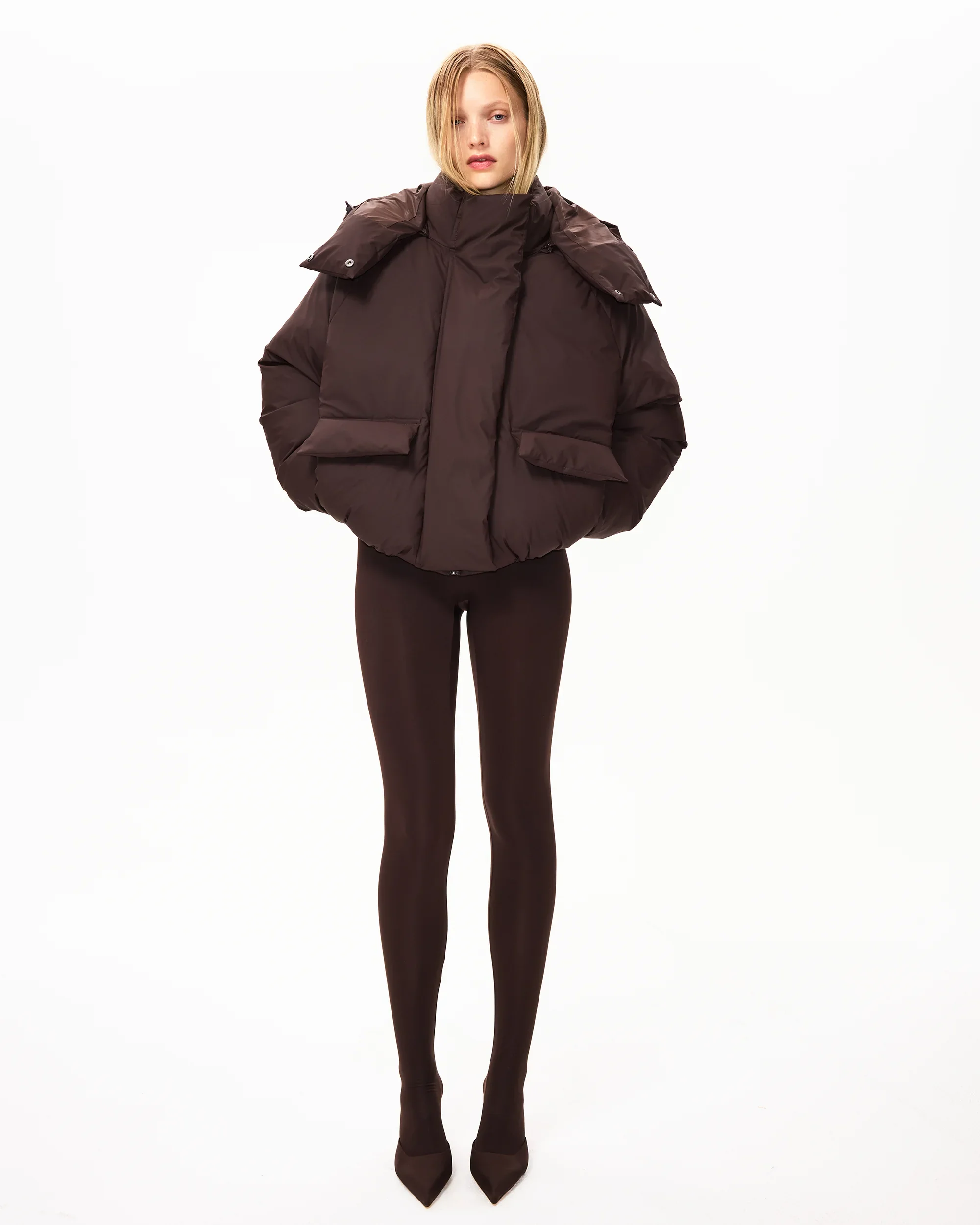 Standard Puffer Jacket | Chocolate - Image 10