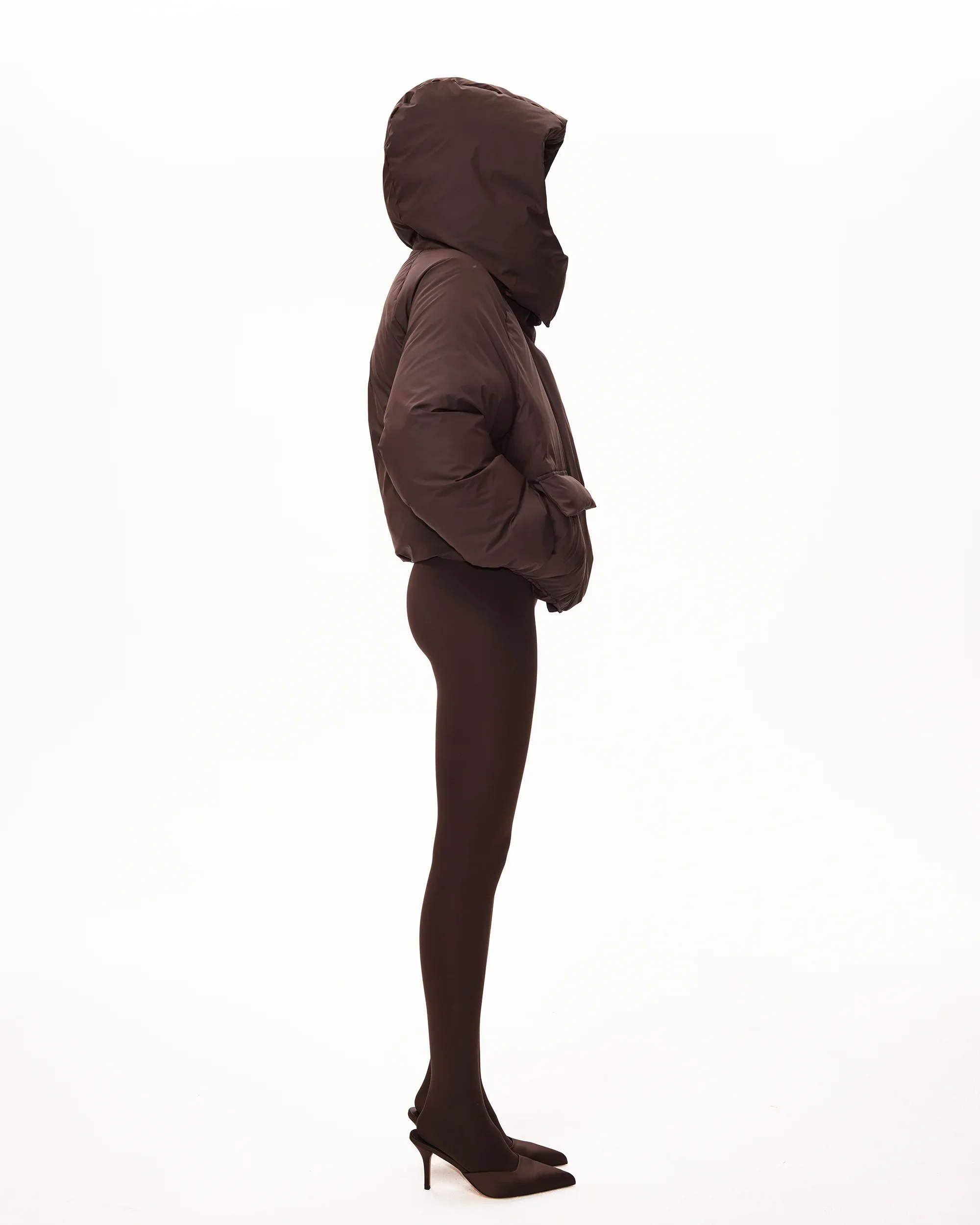 Standard Puffer Jacket | Chocolate - Image 11