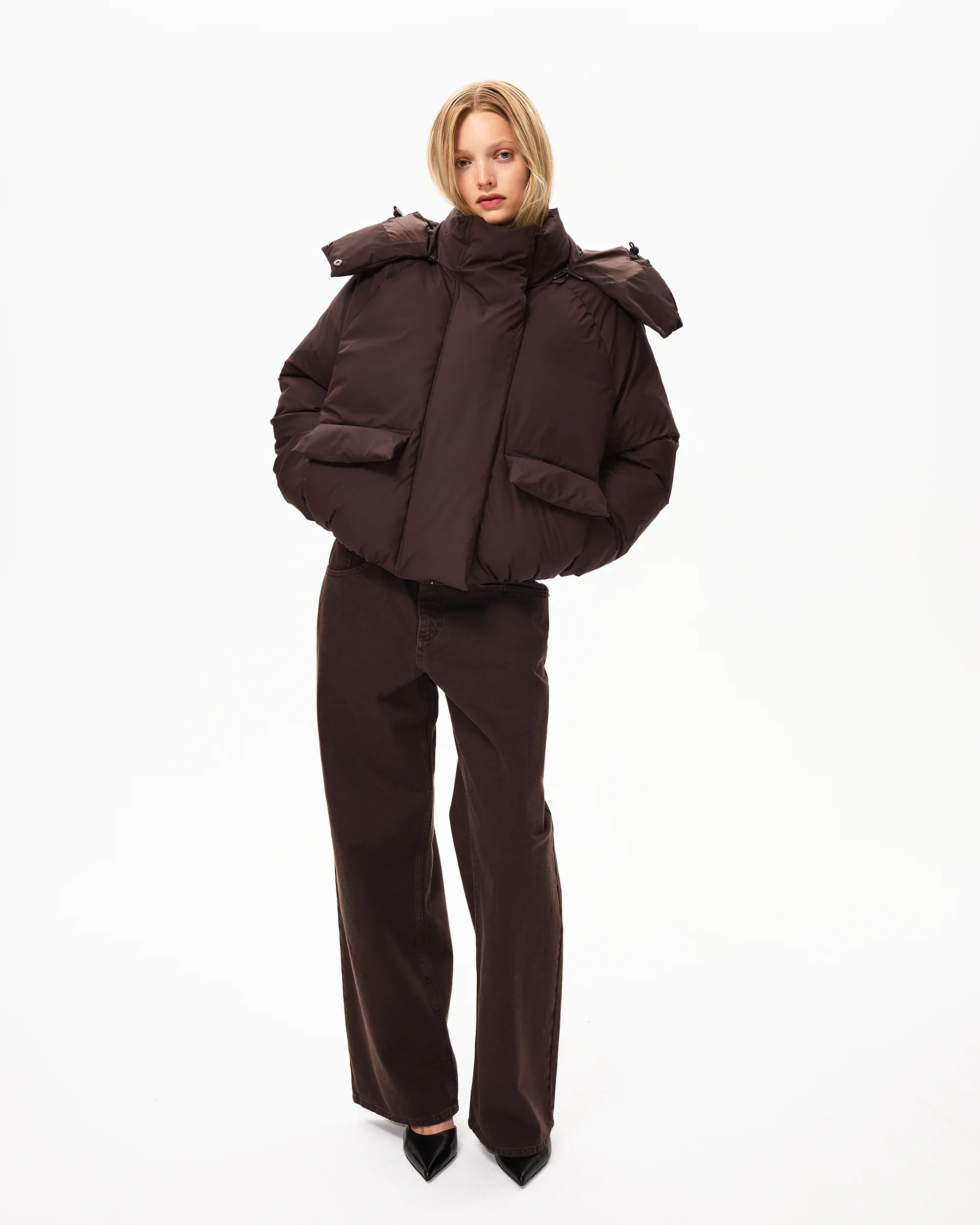 Standard Puffer Jacket | Chocolate - Image 7